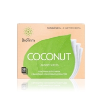 Plátky na pranie BioTrim COCONUT, 38 ks